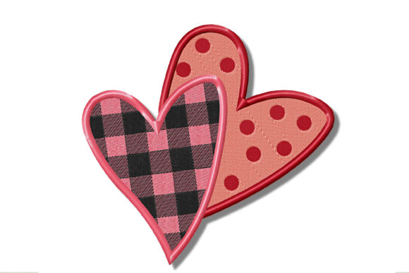 Buffalo Check and Polka Dot Hearts