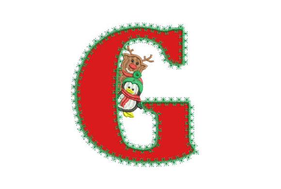 Christmas Letter G Embroidery Review