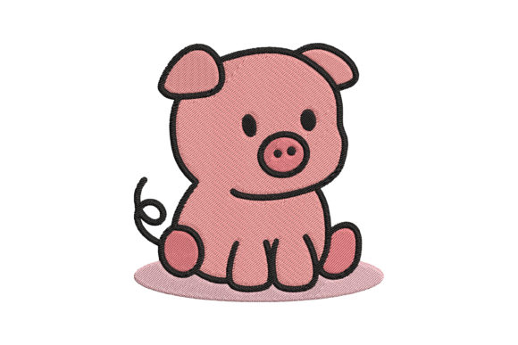 Cute Baby Pig Animal Embroidery Review