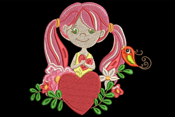 Cute Girl Holding Heart Review