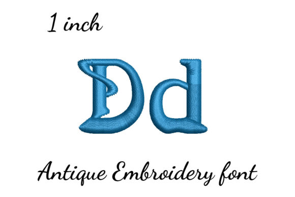 D Font Antique Review for Real Embroidery Projects