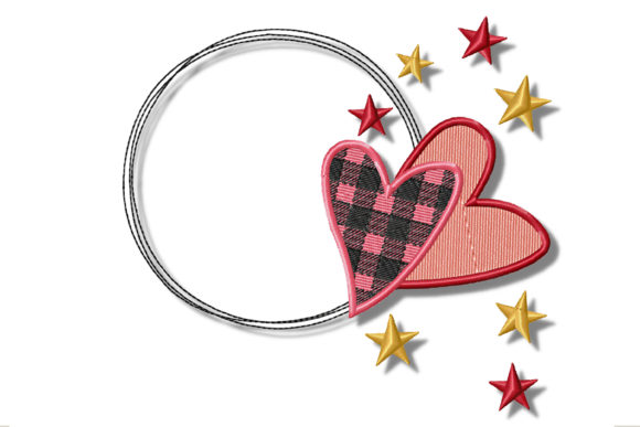 Frame for Monogram with Checkered Heart Review