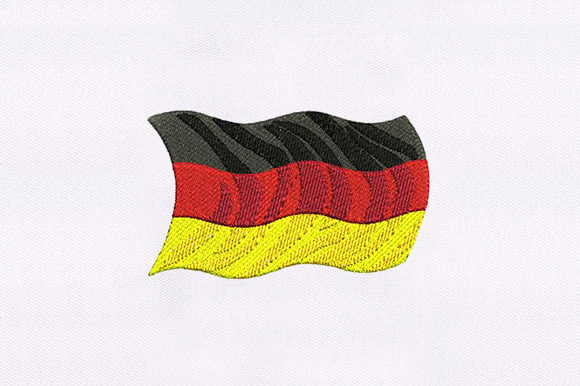 Great Germany Flag Embroidery Design