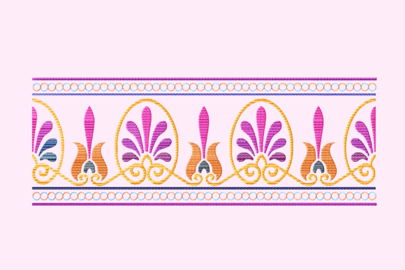 Magenta Arabesque Chain Border Review