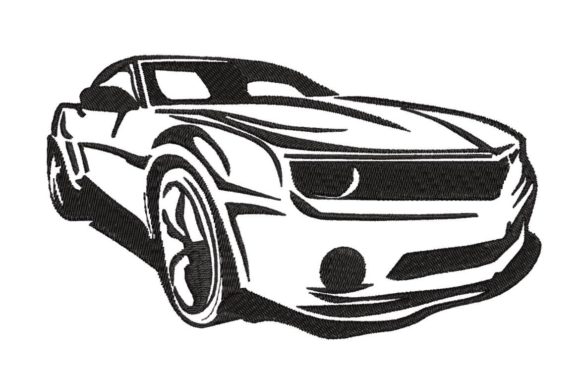 Sports Car Outline: A Designer's Review for Business Merch
