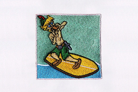 Surfing Boy Embroidery Review for Holiday Collections